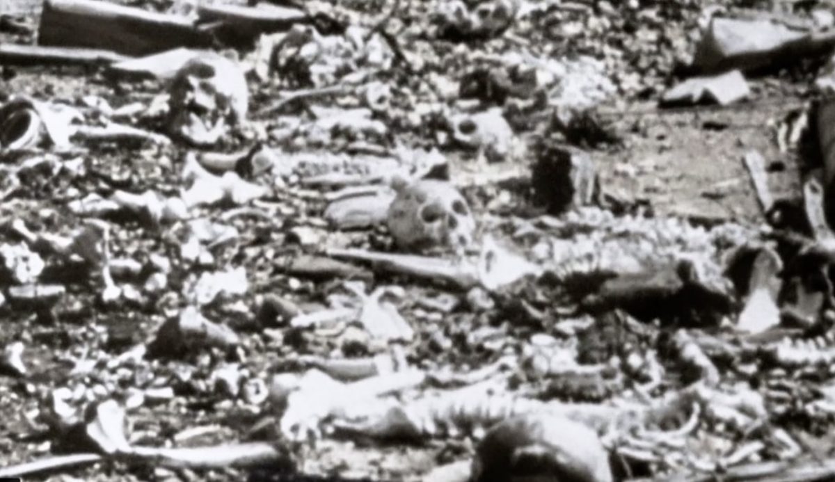 Still from Japanese newsreel footage of Hiroshima after the atomic bombing